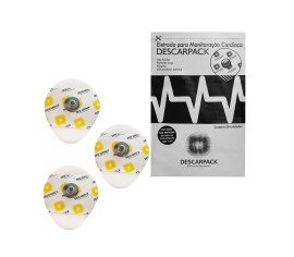 Eletrodo Para ECG Monitoração Cardíaca ADL - 50 Unid - Descarpack